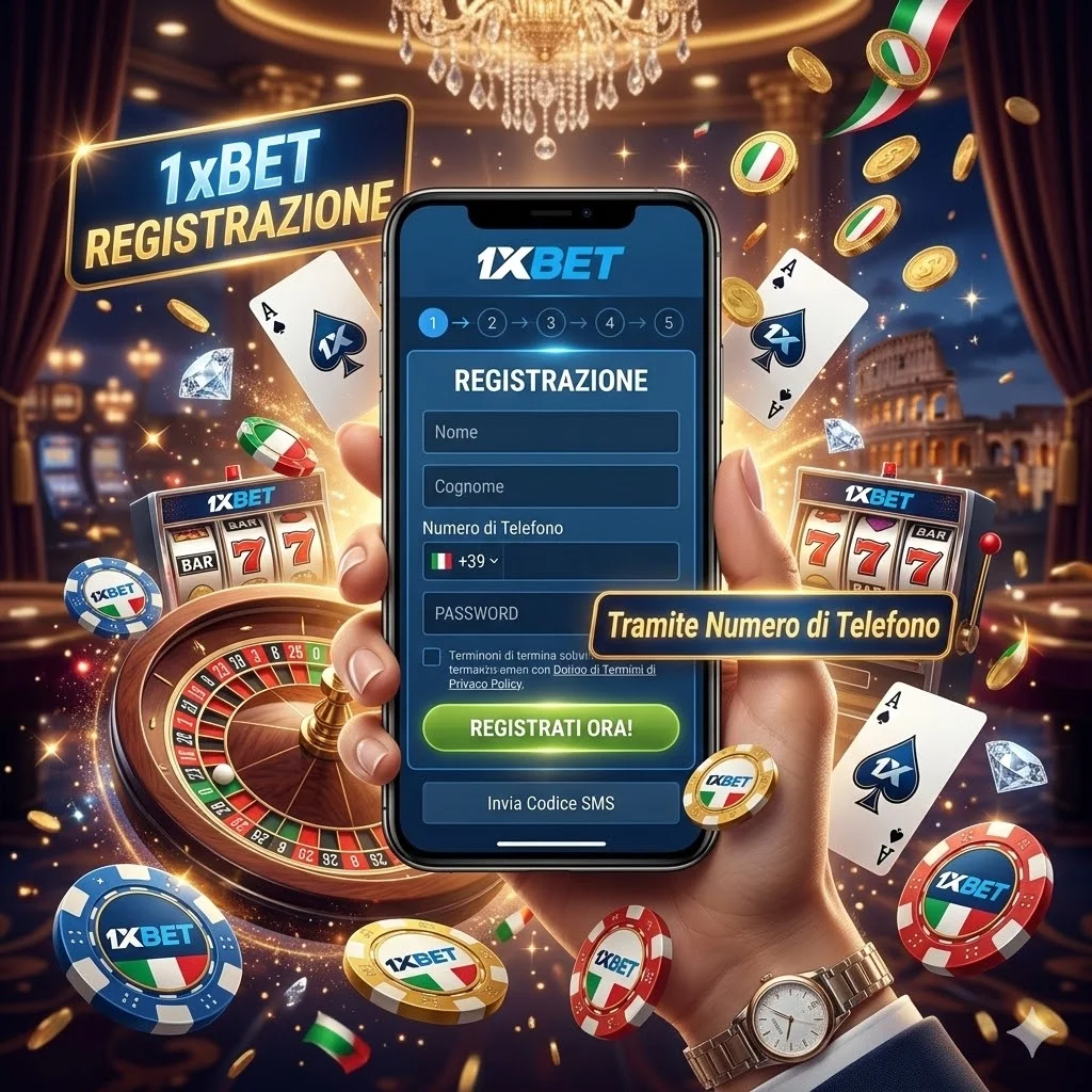 Iscrizione 1xbet tramite numero di cellulare
