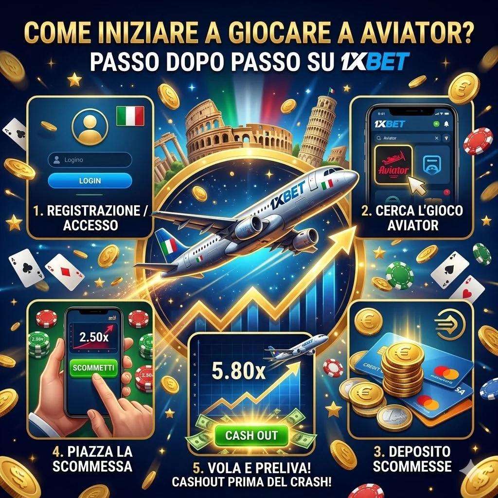Come iniziare a giocare a 1xbet Aviator?