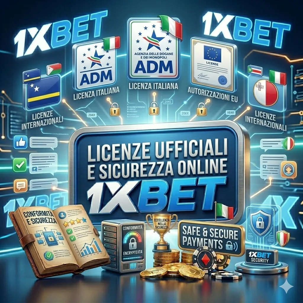 Licenze ufficiali e sicurezza 1xbet online