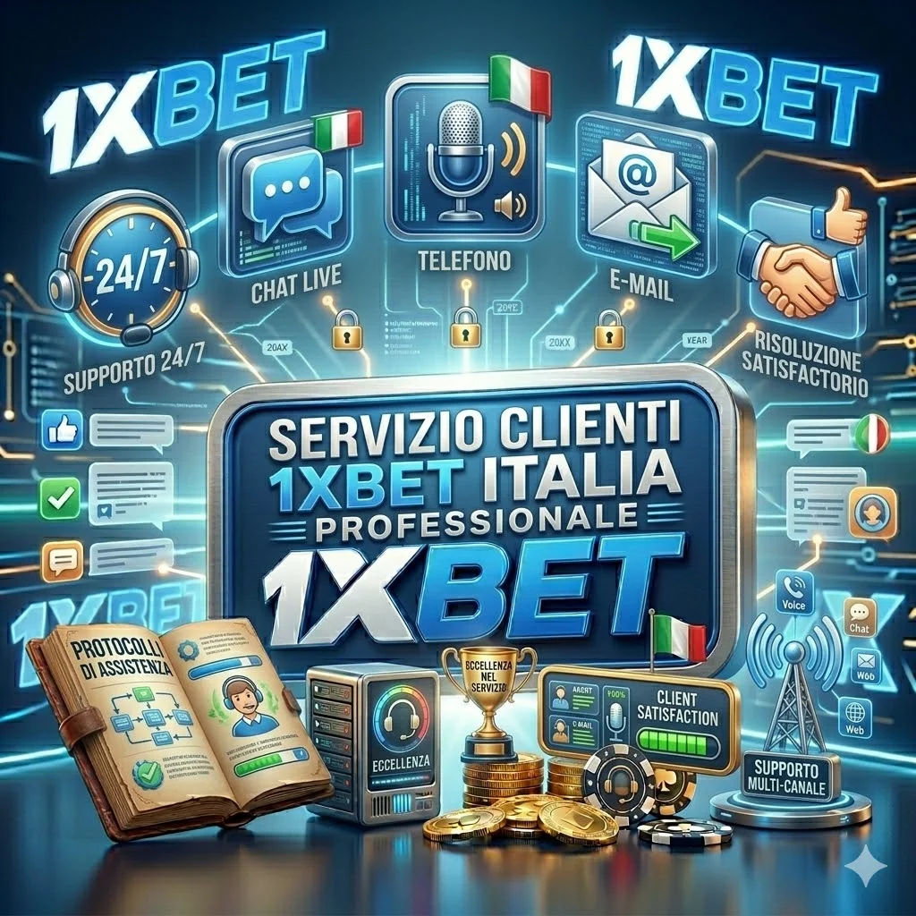 Servizio clienti 1xbet italia professionale