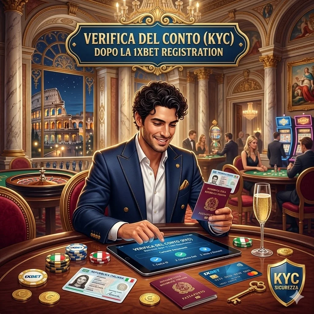 Verifica del Conto (KYC) dopo la 1xbet Registration