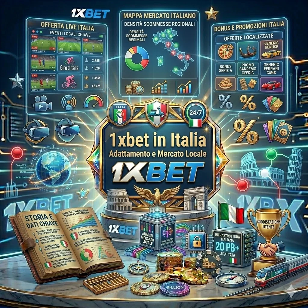 1xbet in Italia: Adattamento e Mercato Locale